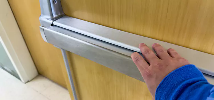 Installing a Push Bar on a Door Evansville